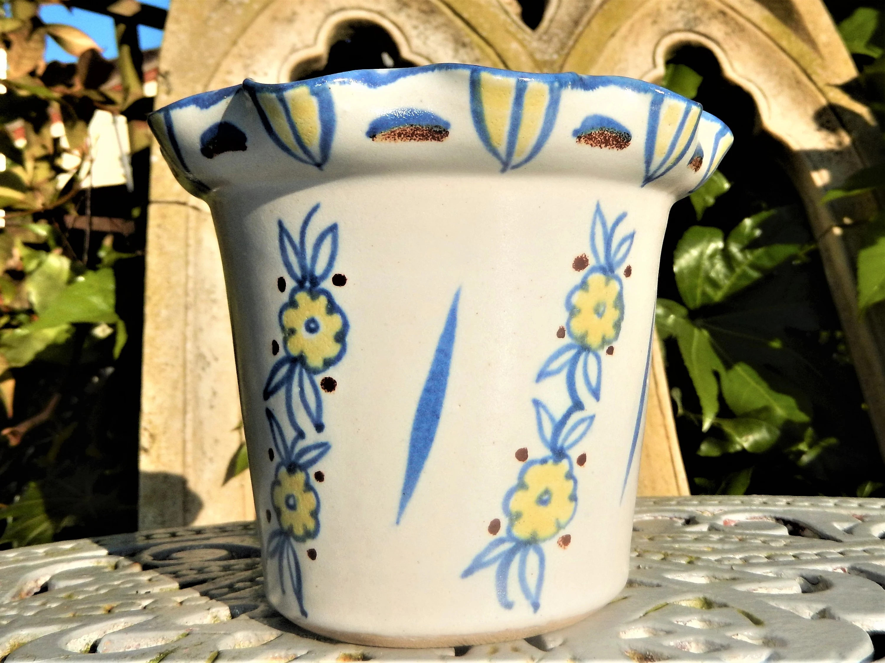 Vintage Buchan stoneware plant pot